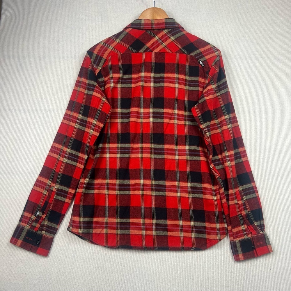 FOX Racing Flannel Shirt Men’s MEDIUM Cotton Plaid Long Sleeve Outdoor Glamper - Picture 6 of 12
